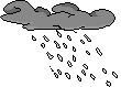 Falling rain - animation